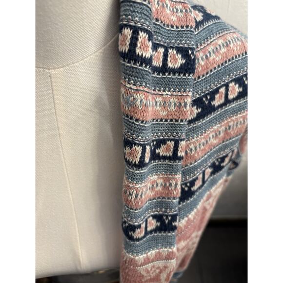 Ralph Lauren Black Label Women’s Geo-Motif Linen-Cotton Cardigan (No Belt) Med - Picture 4 of 9